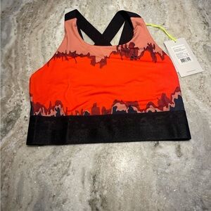 NWT Craft Core Charge Stylish Women's Red and Black Sport Top 1910502-573007
